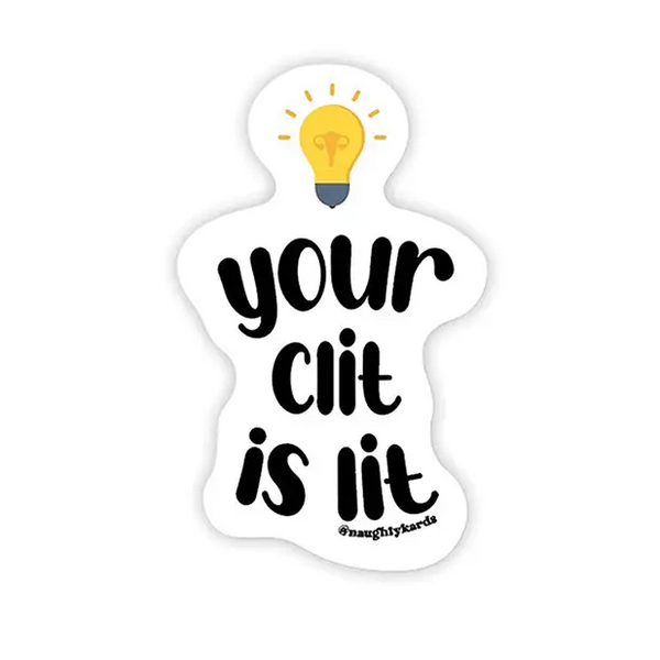 Lit Clit Naughty Sticker - Pack of 3 - Novelties