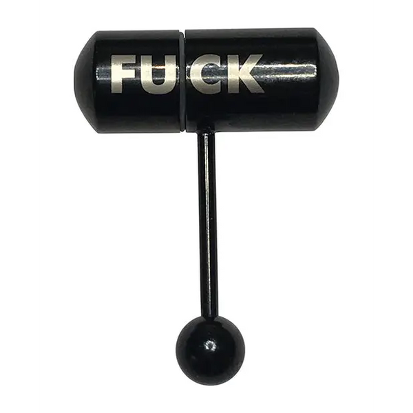 Lix Oral Vibrator Fuck Tongue Ring - Black - Stimulators