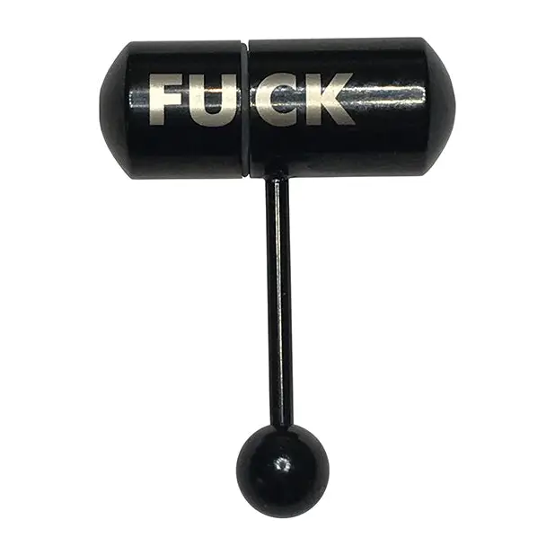 Lix Oral Vibrator Fuck Tongue Ring - Black - Stimulators
