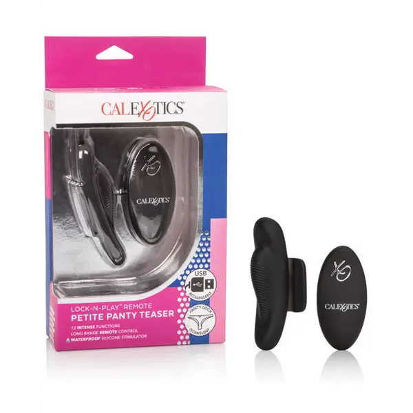 Lock-N-Play Remote Petite Panty Teaser - Black - Stimulators