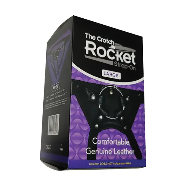 Locked In Lust Crotch Rocket Strap-On Large - Black - Strap Ons