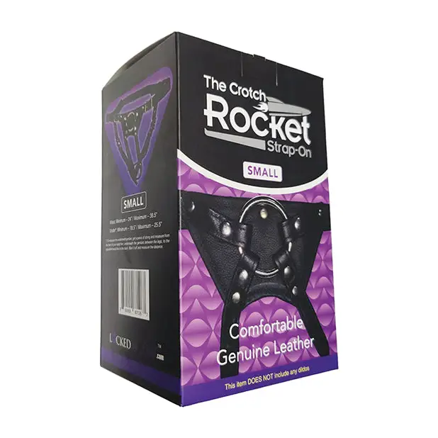 Locked In Lust Crotch Rocket Strap-On Small - Black - Strap Ons