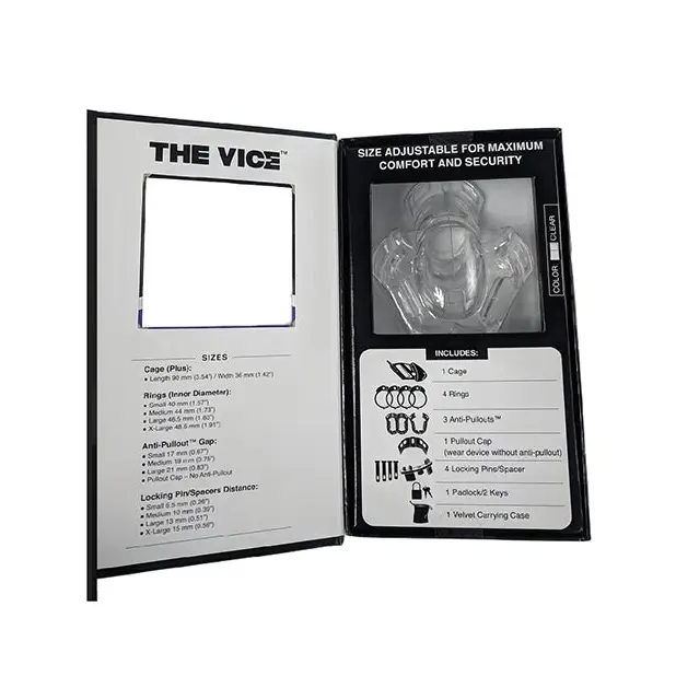 Locked In Lust The Vice Plus - Clear - Bondage Blindfolds & Restraints