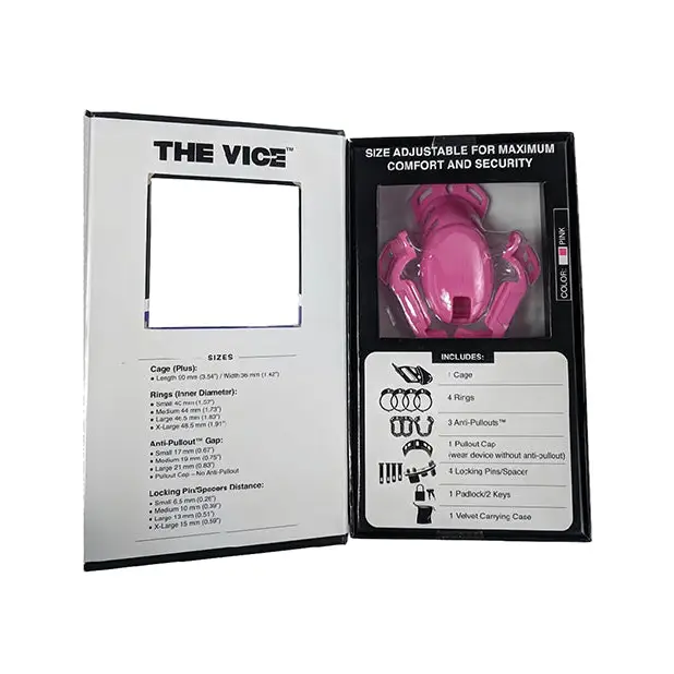 Locked In Lust The Vice Plus - Pink - Bondage Blindfolds & Restraints