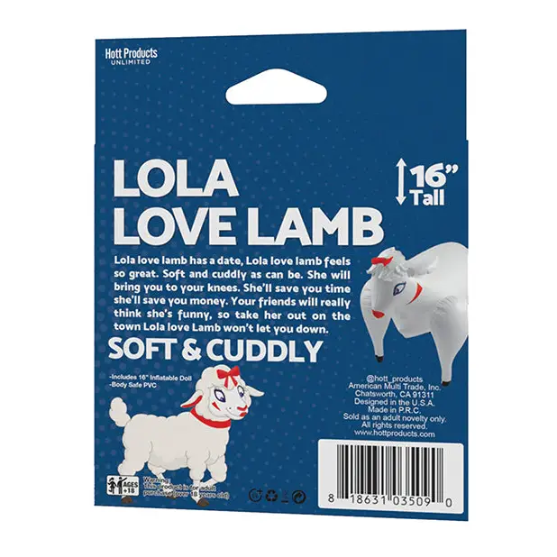 Lola Love Lamb Blow Up Sheep - Dolls & Masturbators
