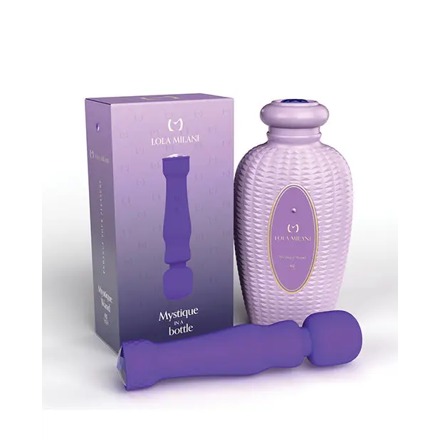 Lola Milani Mystique Wand w/Lilac Bottle - Purple - Massage Products