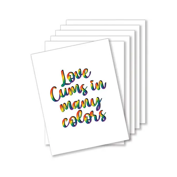 Love Cums In All Colors Naughty Greetin - Bachelorette & Party Supplies