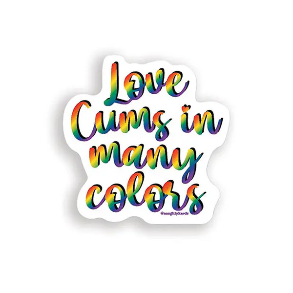 Love Cums Naughty Sticker - Pack of 3 - Novelties