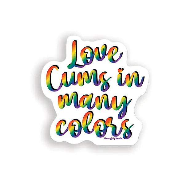 Love Cums Naughty Sticker - Pack of 3 - Novelties
