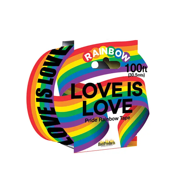 Love Is Love Rainbow Style Caution Party Tape - Gay & Lesbian Products