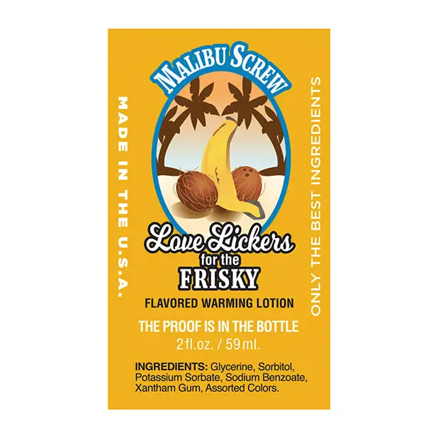 Love Lickers - 2 oz Malibu Screw Tropical Cocktail - Lotions Oils Creams And Gels