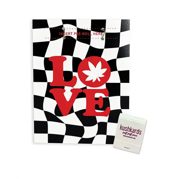 Love Retro Greeting Card w/Matchbook - Bachelorette & Party Supplies