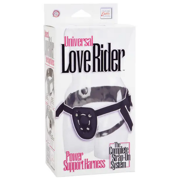 Love Rider Universal Power Support Harness - Black - Strap Ons