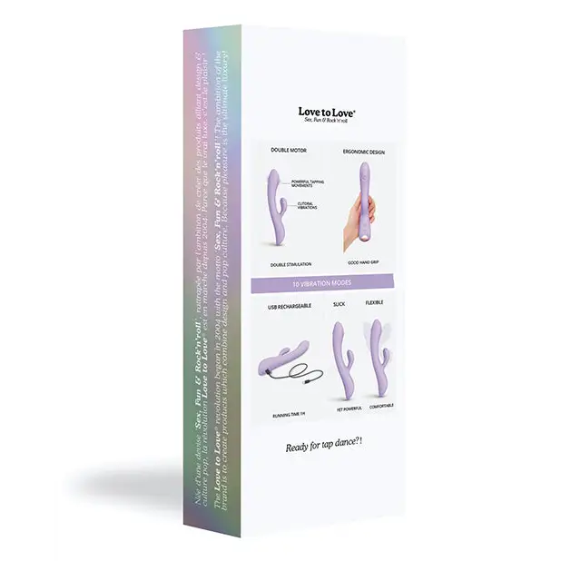 Love to Love Bunny & Clyde Tapping Rabbit - Viva Mauve - Vibrators