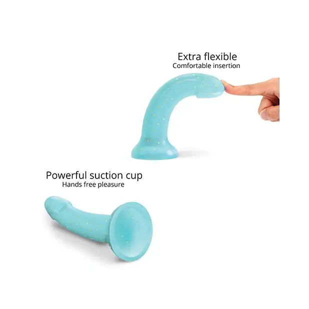 Love to Love Curved Suction Cup Dildolls Nightfall - Blue - Dongs & Dildos