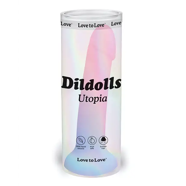 Love to Love Curved Suction Cup Dildolls Utopia - Asst Colors - Dongs & Dildos