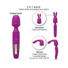 Love to Love R-Evolution Rotating Wand w/Two Attachments - Sweet Orchid - Massage Products