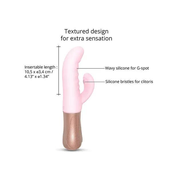 Love to Love Sassy Bunny Thrusting G-Spot Rabbit - Baby Pink - Vibrators