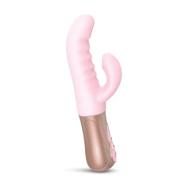 Love to Love Sassy Bunny Thrusting G-Spot Rabbit - Baby Pink - Vibrators