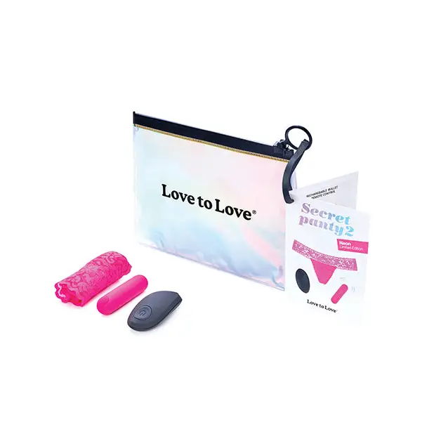 Love to Love Secret Panty Vibe 2 - Neon Pink - Stimulators