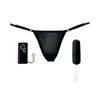 Love to Love Secret Vibrating Panty - Black - Stimulators
