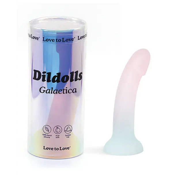 Love to Love Silicone Dildolls Galactica - Unicorn Color w/Glitter - Dongs & Dildos