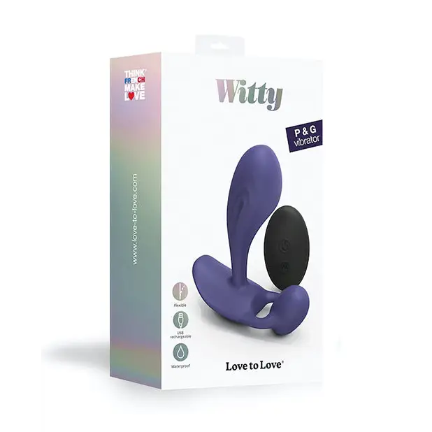 Love to Love Witty Flexible Dual Stim - Midnight Indigo - Vibrators
