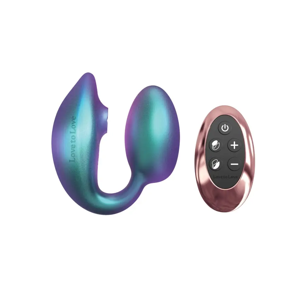 Love to Love Wonderlover Dual Stimulator - Iridescent Turquoise - Stimulators