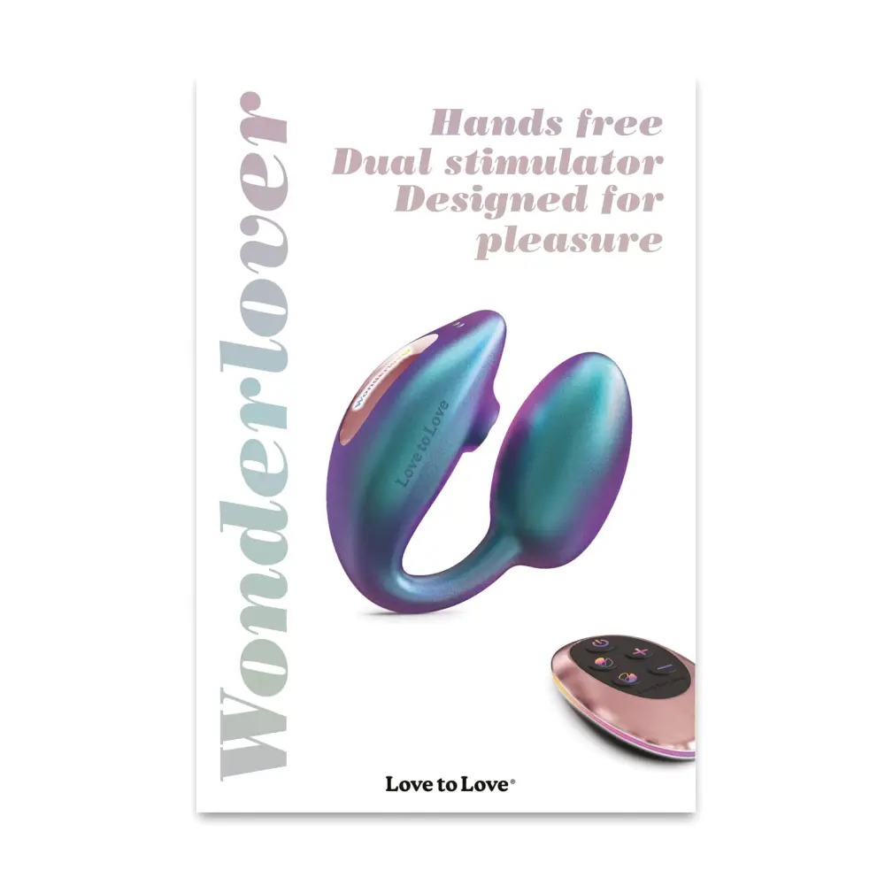 Love to Love Wonderlover Dual Stimulator - Iridescent Turquoise - Stimulators