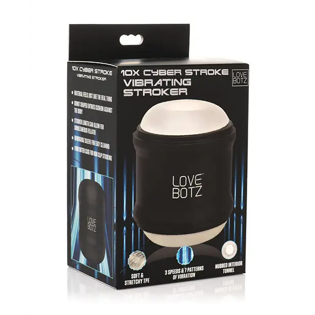 LoveBotz Mini Vibrating Double Stroker - Black - Dolls & Masturbators