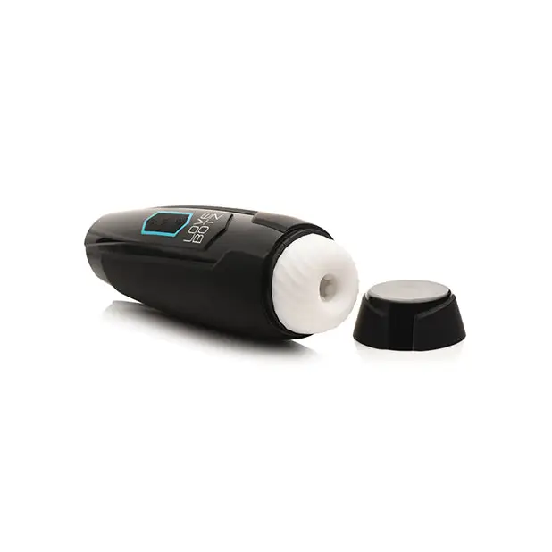 LoveBotz The Milker Max 14X Thrusting & Vibrating Masturbator - Black