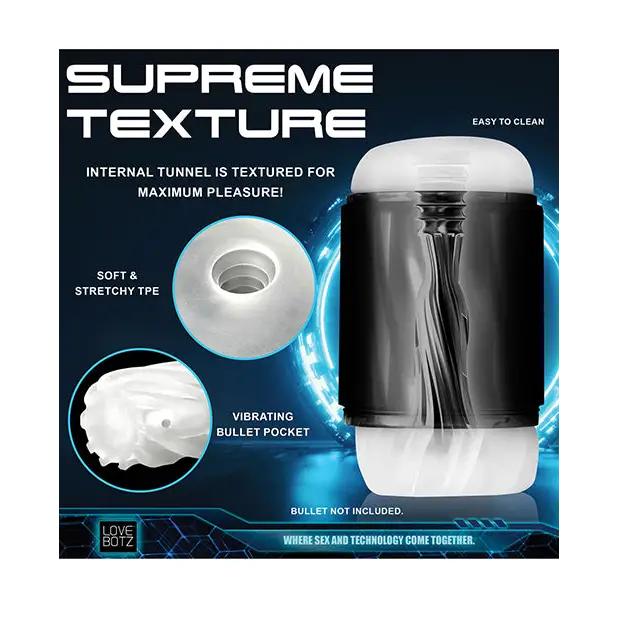 LoveBotz The Milker Mega-Pod Sucking Masturbator - Black/Clear - Dolls & Masturbators