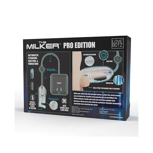LoveBotz The Milker Pro Edition - Clear - Dolls & Masturbators