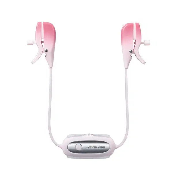 Lovense Gemini Vibrating Nipple Clamps - Bondage Blindfolds & Restraints