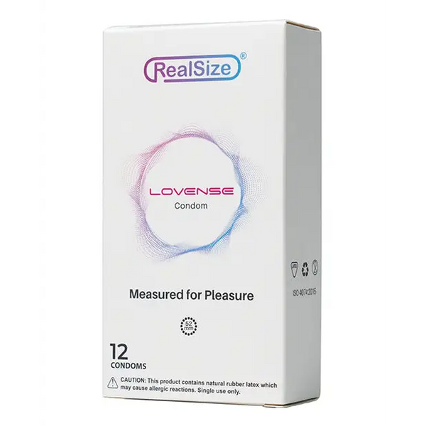 Lovense RealSize 52mm Condoms - Box of 12 - Condoms