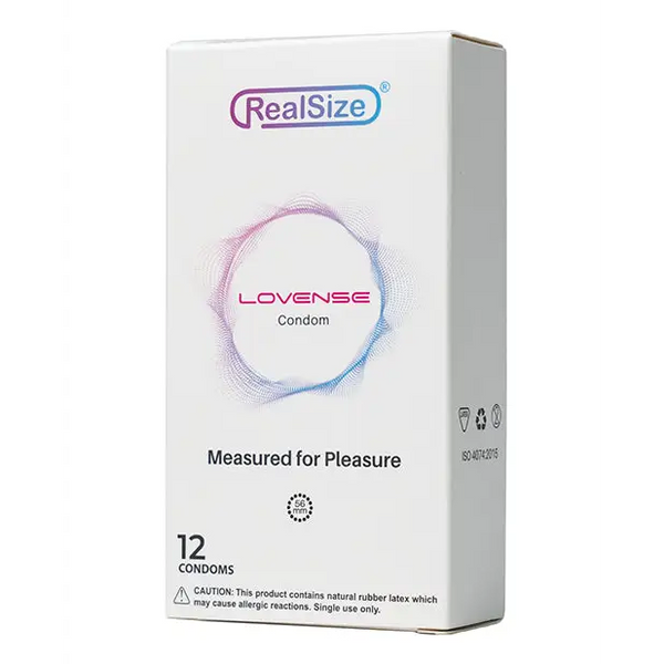 Lovense RealSize 56mm Condoms - Box of 12 - Condoms