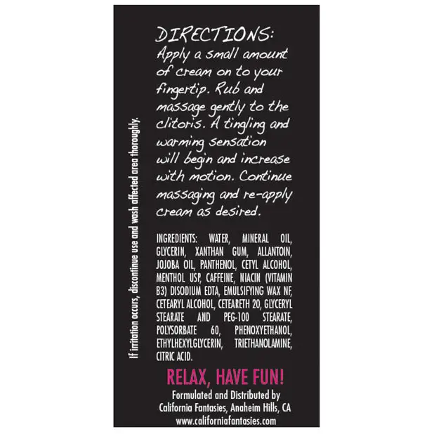 Lust Arousing Cream for Her -.5 oz Tube - Sexual Enhancers
