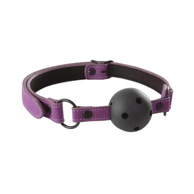 Lust Bondage Ball Gag - Purple - Bondage Blindfolds & Restraints