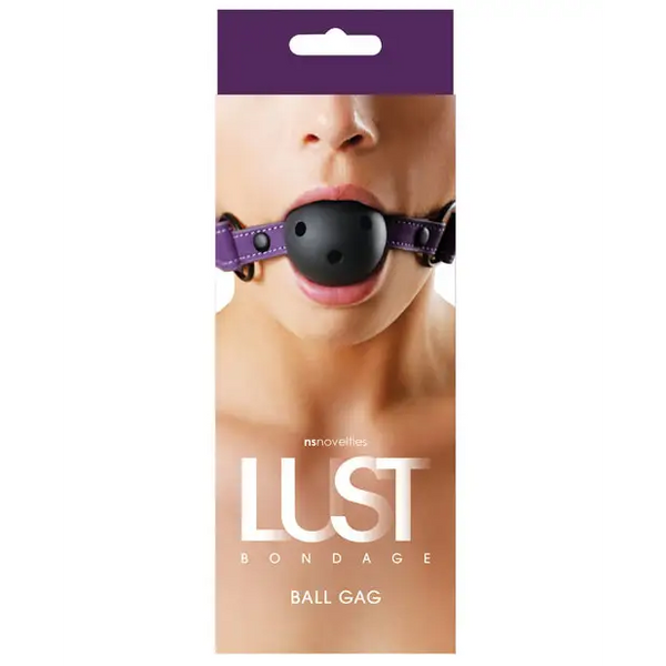 Lust Bondage Ball Gag - Purple - Bondage Blindfolds & Restraints