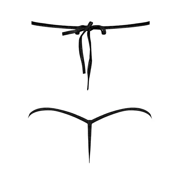 Lust Orthia Criss Cross Bra & G-String Black S/M - Lingerie - Packaged