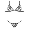 Lust Orthia Criss Cross Bra & G-String Black S/M - Lingerie - Packaged