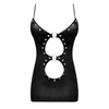 Lust Selene Keyhole Front Dress w/Zipper Back & G-String Black S/M - Lingerie - Packaged