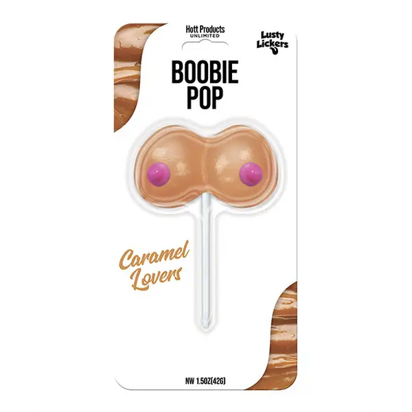 Lusty Lickers Boobie Pop - Caramel Lovers - Bachelorette & Party Supplies
