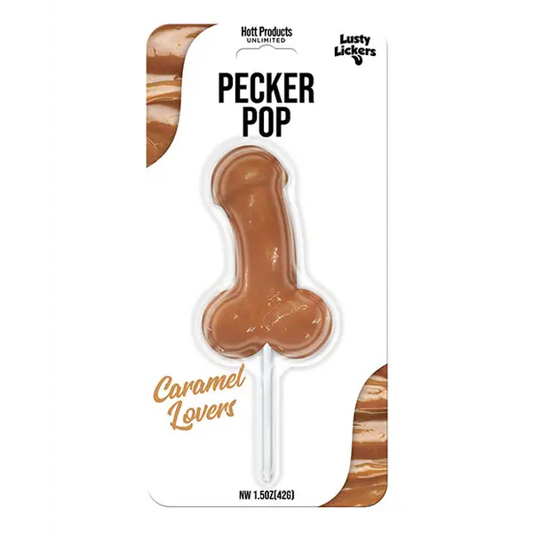 Lusty Lickers Penis Pop - Caramel Lovers - Bachelorette & Party Supplies