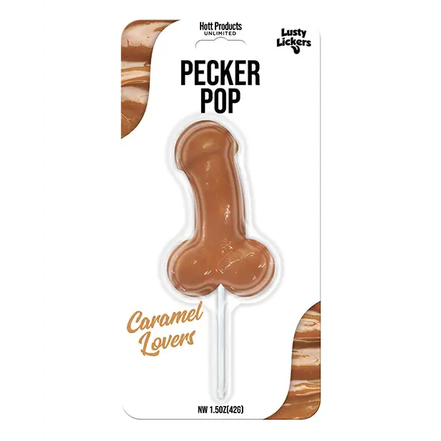 Lusty Lickers Penis Pop - Caramel Lovers - Bachelorette & Party Supplies