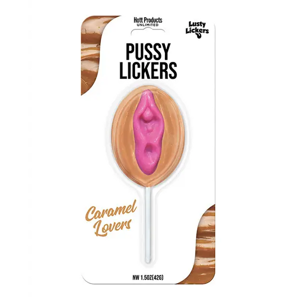 Lusty Lickers Pussy Pop - Caramel Lovers - Bachelorette & Party Supplies