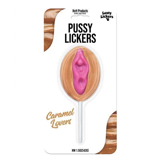 Lusty Lickers Pussy Pop - Caramel Lovers - Bachelorette & Party Supplies