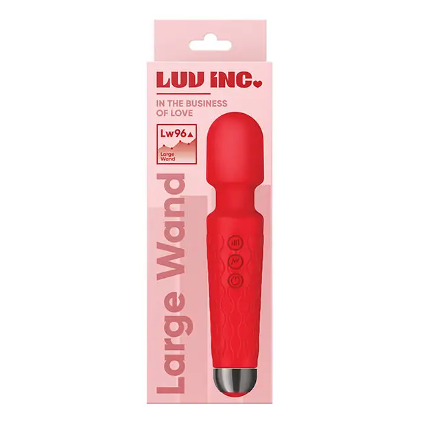 Luv Inc. 8’’ Large Wand - Red - Massage Products