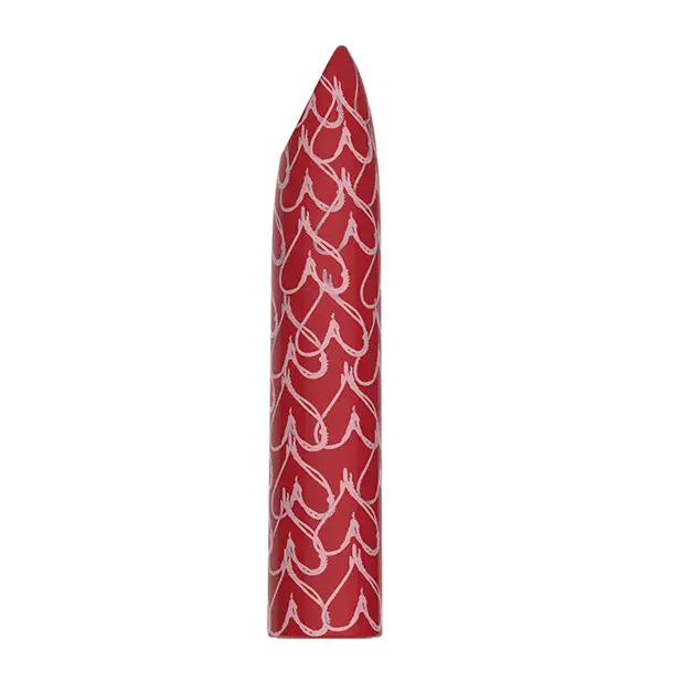 Luv Inc. Graffiti Heart Bullet - Red - Stimulators