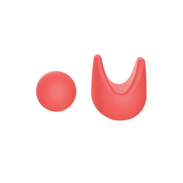 Luv Inc. Orgasm Pen w/Three Attachments - Coral - Stimulators
